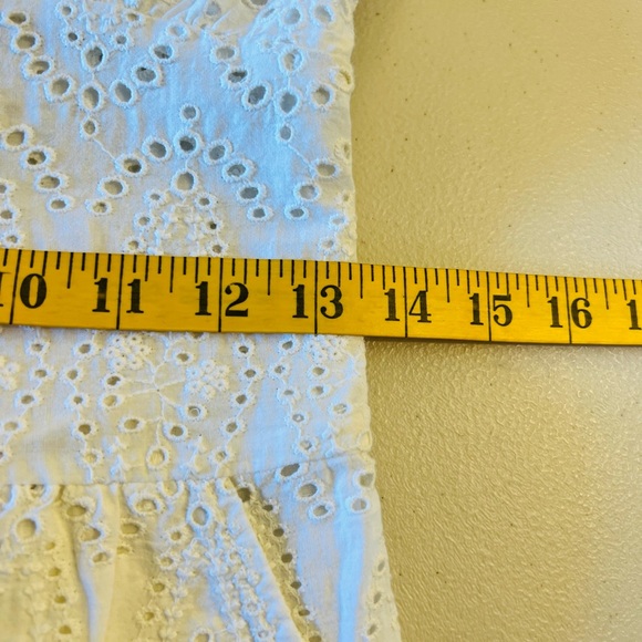 NOTES du Nord Omia Cotton Eyelet Romper Size 34 back zip closure All over eyelet - Picture 6 of 14